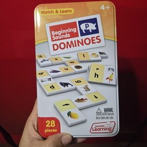 Beginning‎ Sounds Dominoes - Yellow and Red- Match & Learn- 28 Pieces
